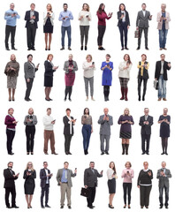 Fototapeta premium group of people holding phone in hand and looking at camera