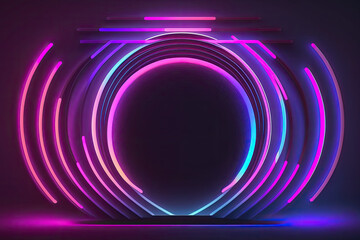 Neon lights, generative ai