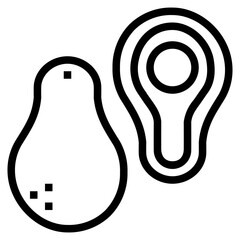 avocado icon style