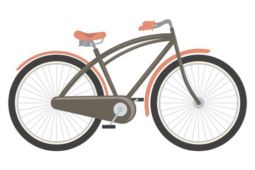 Fototapeta premium black and orange bicycle
