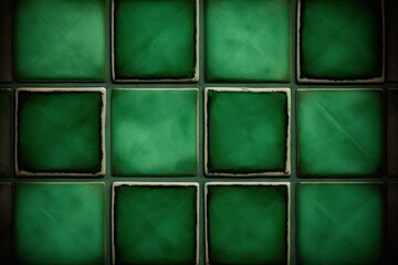 Fototapeta na wymiar Green ceramic tiles add a pop of color to your decor scheme - Generative AI