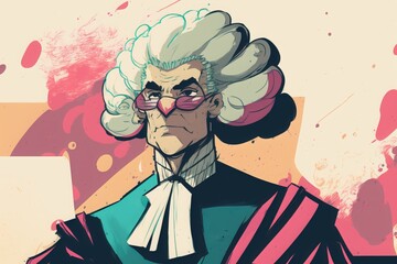 Fun and quirky: Cartoon judge gets a colorful makeover - Generative AI