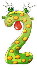 Colorful Cartoon Numbers For Kids