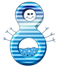 Colorful Cartoon Numbers For Kids