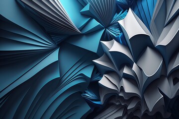Obraz na płótnie Canvas Blue beauty: the abstract fashion background you need - Generative AI
