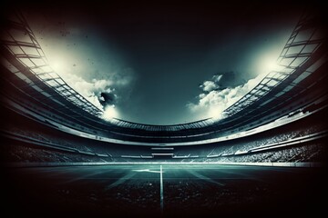 Fototapeta na wymiar Feel the Energy of the Soccer Stadium with These Backgrounds - Generative AI