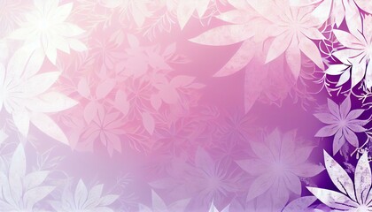 Fototapeta na wymiar A pink and purple gradient background with a subtle floral pattern in white. Generative AI