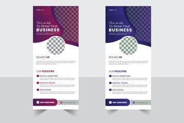 advertisement rollup banner business clean company corporate creative design display illustrator marketing modern multipurpose