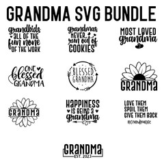 Fototapeta premium Grandma SVG Bundle