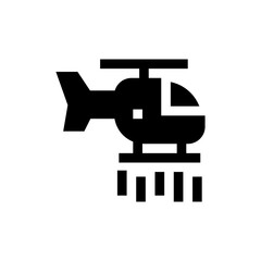 Helicopter glyph icon