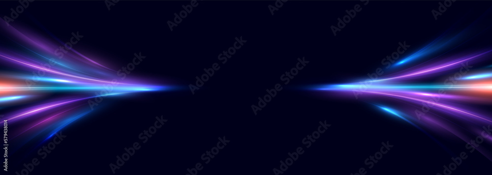 Poster modern abstract high-speed motion effect. futuristic dynamic motion technology. motion pattern for b