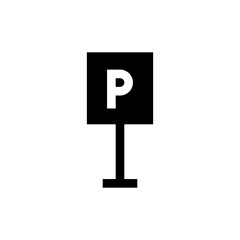 parking glyph icon