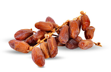 Dates Palm fruit isolated on transparent.