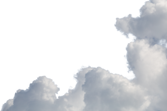 Clouds isolated . Save with clipping path.