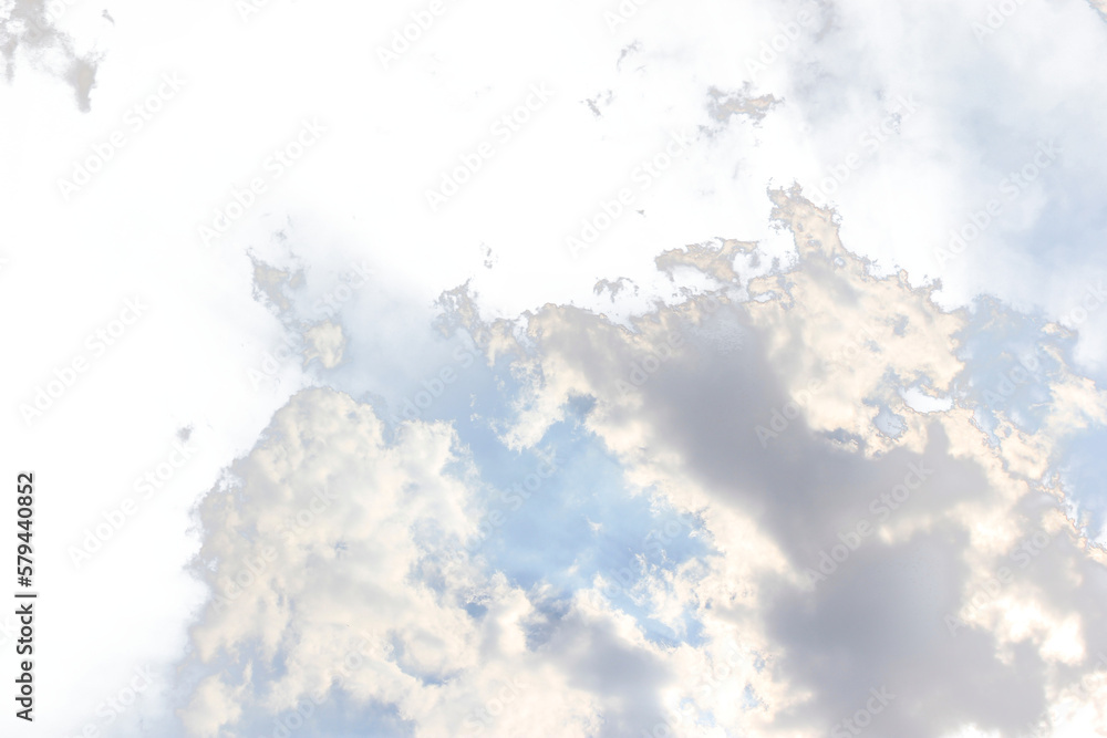 Wall mural clouds isolated . save with clipping path.
