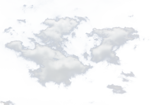 Clouds isolated . Save with clipping path.