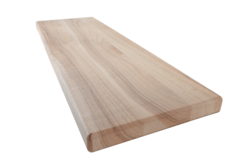 wooden step of a spiral staircase, Wooden board, cut out, on an isolated background