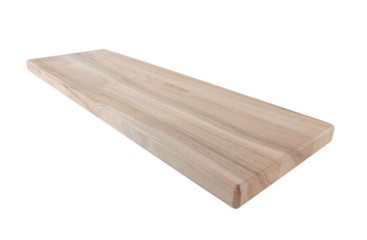 wooden step of a spiral staircase, Wooden board, cut out, on an isolated background