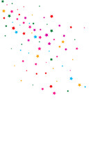 Happy Bright Vector White Background Starry