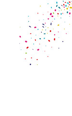 Happy Dot Invitation Vector White Background. Top