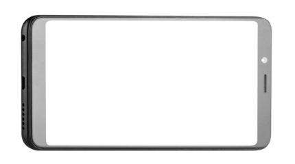 Black smartphone cut out
