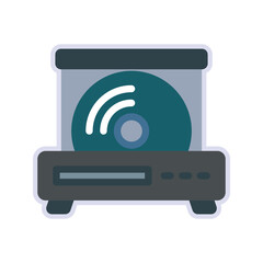Dvd Player icon. sign for mobile concept and web design. vector illustration