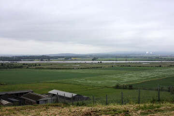 Countryside view between Clackmannan and Alloa - Clackmannanshire - Scotland - UK