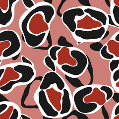 Skin Dyed Vector Seamless Pattern. Watercolour