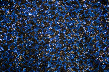 Blue sequins. Blue drops. Background with sequins