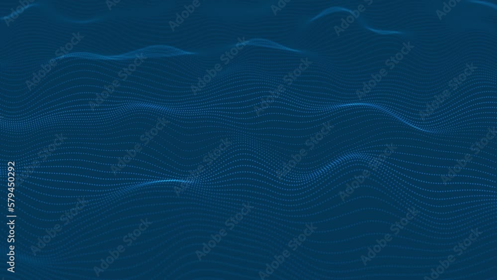 Aufkleber abstract colorful digital particle wave background.
