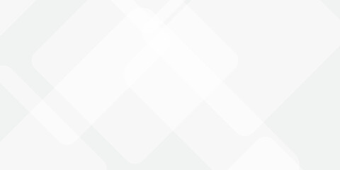 Abstract white and grey geometric overlapping square pattern, design of technology banner background.