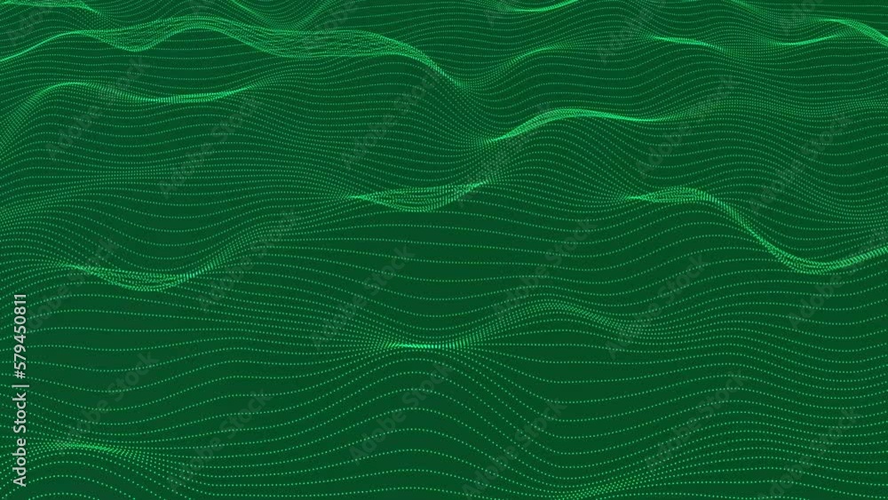 Poster abstract colorful digital particle wave background.
