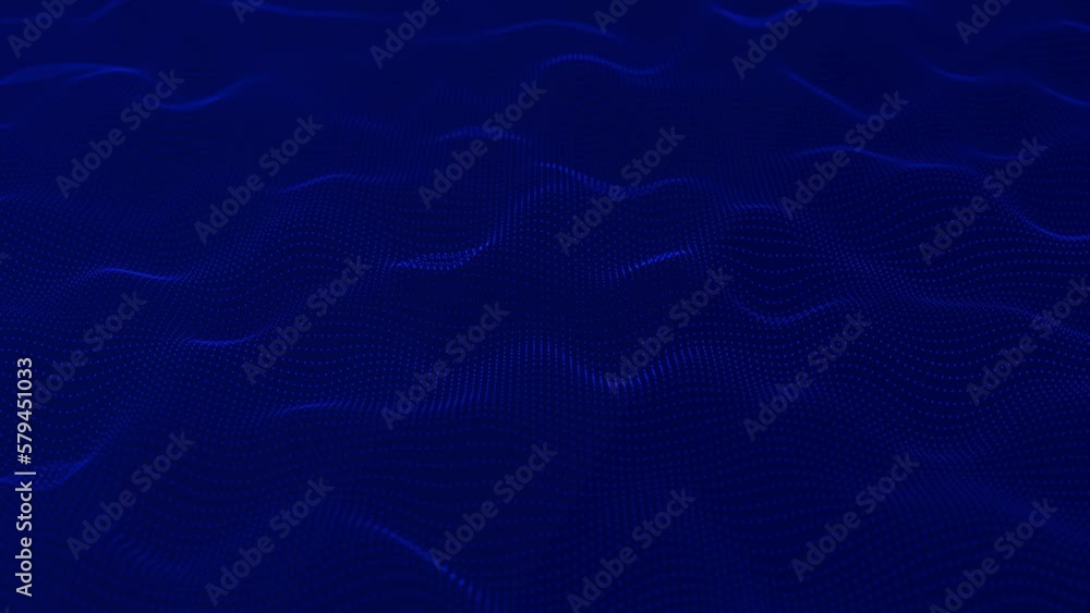 Poster abstract colorful digital particle wave background.