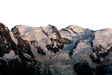 Night shot of Mont Blanc, Chamonix, France.	