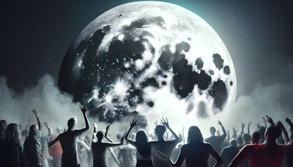 Experience a Stellar Celebration: Party on the Moon!
