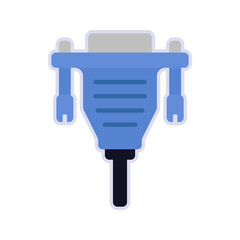 Vga cable icon. sign for mobile concept and web design. vector illustration