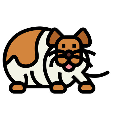 recommend clip art: hamster filled outline icon style