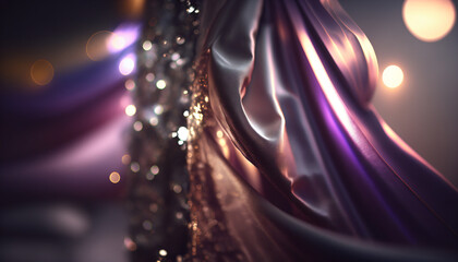 Close-up silk, elegance, luxury, background