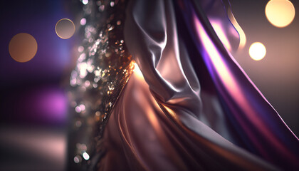 Close-up silk, elegance, luxury, background