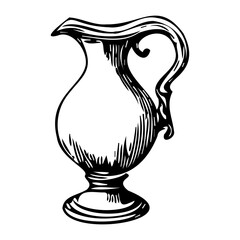 Retro writing set. Isolated flat old writing accessories sketch collection. kerosene lamp. Literature vector illustration