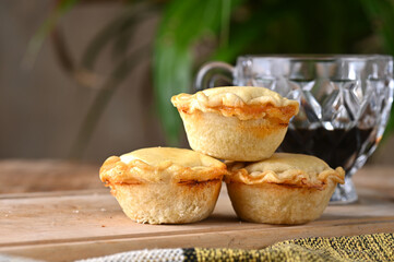 empada Goiana chicken pie typical brazilian food traditional roasted chicken pie