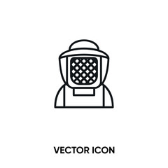 Beekeeper vector icon . Modern, simple flat vector illustration for website or mobile app.Bee or honey symbol, logo illustration. Pixel perfect vector graphics	