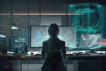 Computer technician, office worker, AI generative