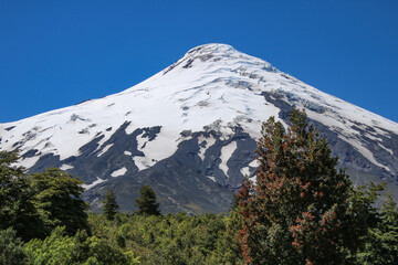 Volcano Osorno at Llanquihue Lake (Chile)