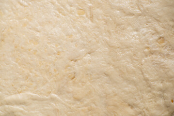 Texture of coarse flour dough. Bread dough background.