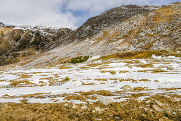 Julierpass, Passstrasse, Bergstrasse, Passhöhe, Engadin, Alpen, Winter, Winterwanderweg, Wintersport, Graubünden, Schweiz