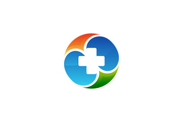 medical cross logo design suitable for medical healthcare