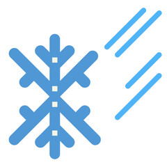 snowflake flat icon style