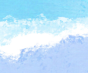 A sky-inspired watercolor background can be created by skillfully blending different shades of blue and white paints, allowing them to merge and flow across the paper in a way that mimics the natural 