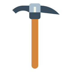 pickaxe flat icon style